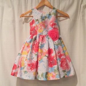 Girls Pastel Flower Dress Size 5